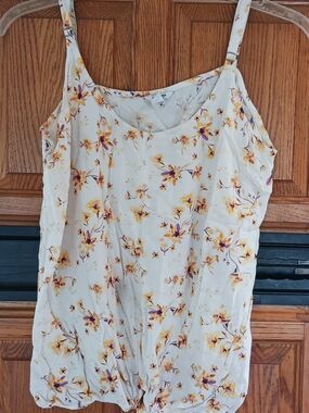 Sonoma Cream Floral Spaghetti Strap Camisole